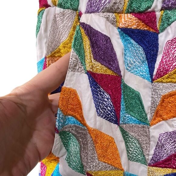 Willa Story Palmer Pull On Short Kaleidoscope Embroidered Feminine Size Medium - Picture 5 of 14